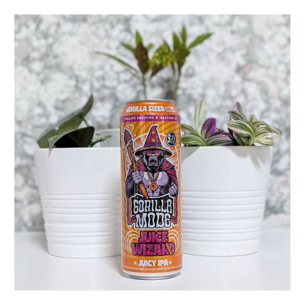 Gorilla Mode Juice Wizard Juicy IPA by Phillips Brewing Company, beer label