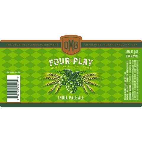 The Olde Mecklenburg Fourplay IPA by The Olde Mecklenburg Brewery, beer label