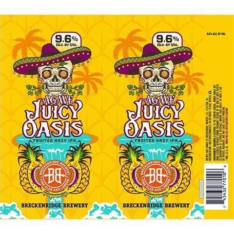 Breckenridge Agave Juicy Oasis Hazy IPA by Breckenridge Brewery, beer label