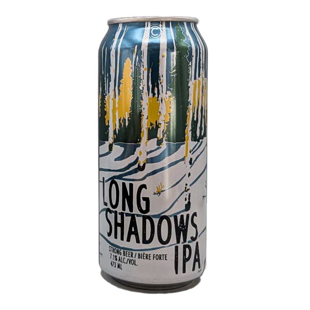 Brewing Longshadows IPA by Blindman Brewery, beer label