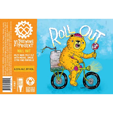 The Brewing Projekt Roll Out Hazy IPA by The Brewing Projekt, beer label