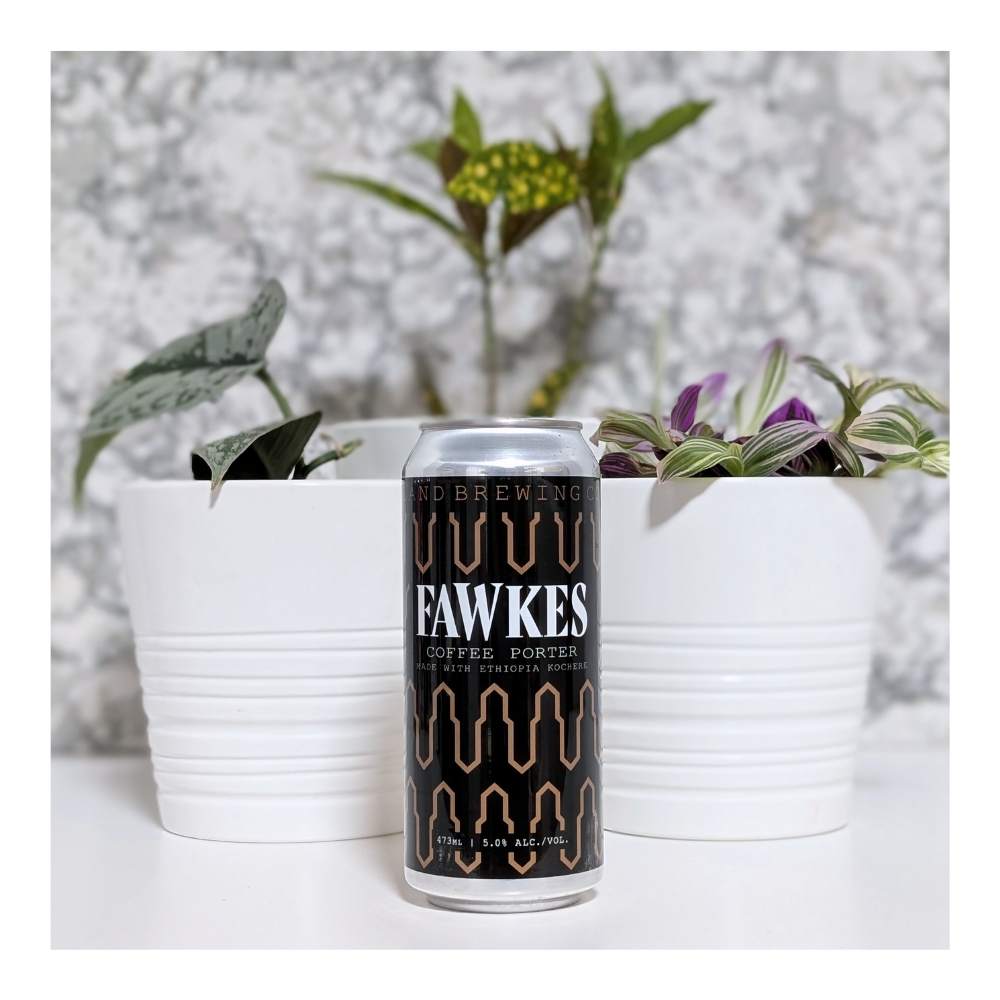 Fawkes Coffee Porter by Dog Island Brewing, beer label