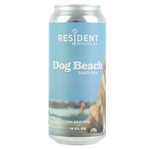 Resident Dog Beach Hazy IPA by Resident Brewing, beer label