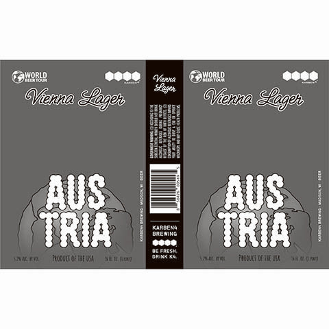 Karben4 Vienna Lager Austria by Karben4 Brewing, beer label