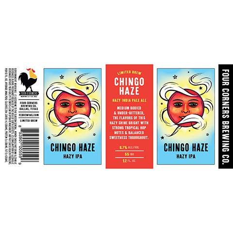 Four Corners Chingo Haze Hazy IPA by Four Corners Brewing Co, beer label