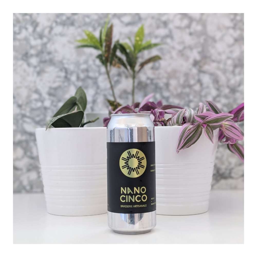 x Nano Cinco: Cinco Spring Hazy Double IPA by Wills, beer label
