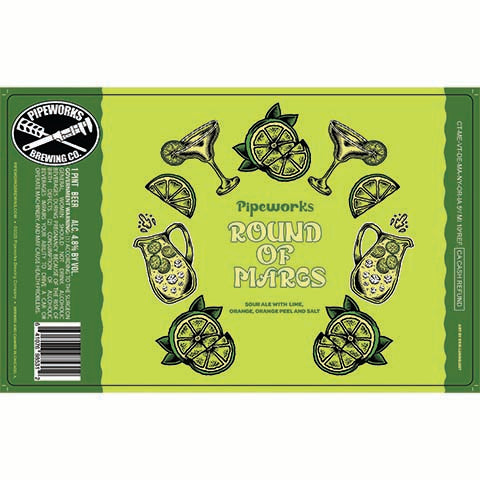 Pipeworks Round of Margs Sour by Pipeworks Brewing Co, beer label