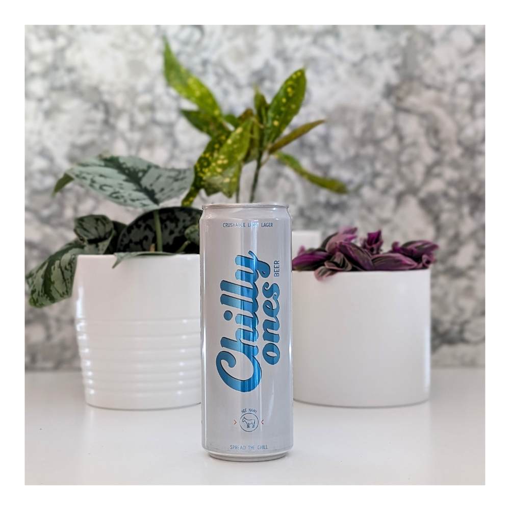 Crushable Lager by Chilly Ones Beer, beer label