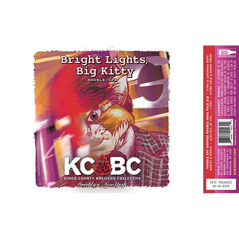 Kings County Brewers Collective Bright Lights, Big Kitty DIPA by Kings County Brewers Collective, beer label