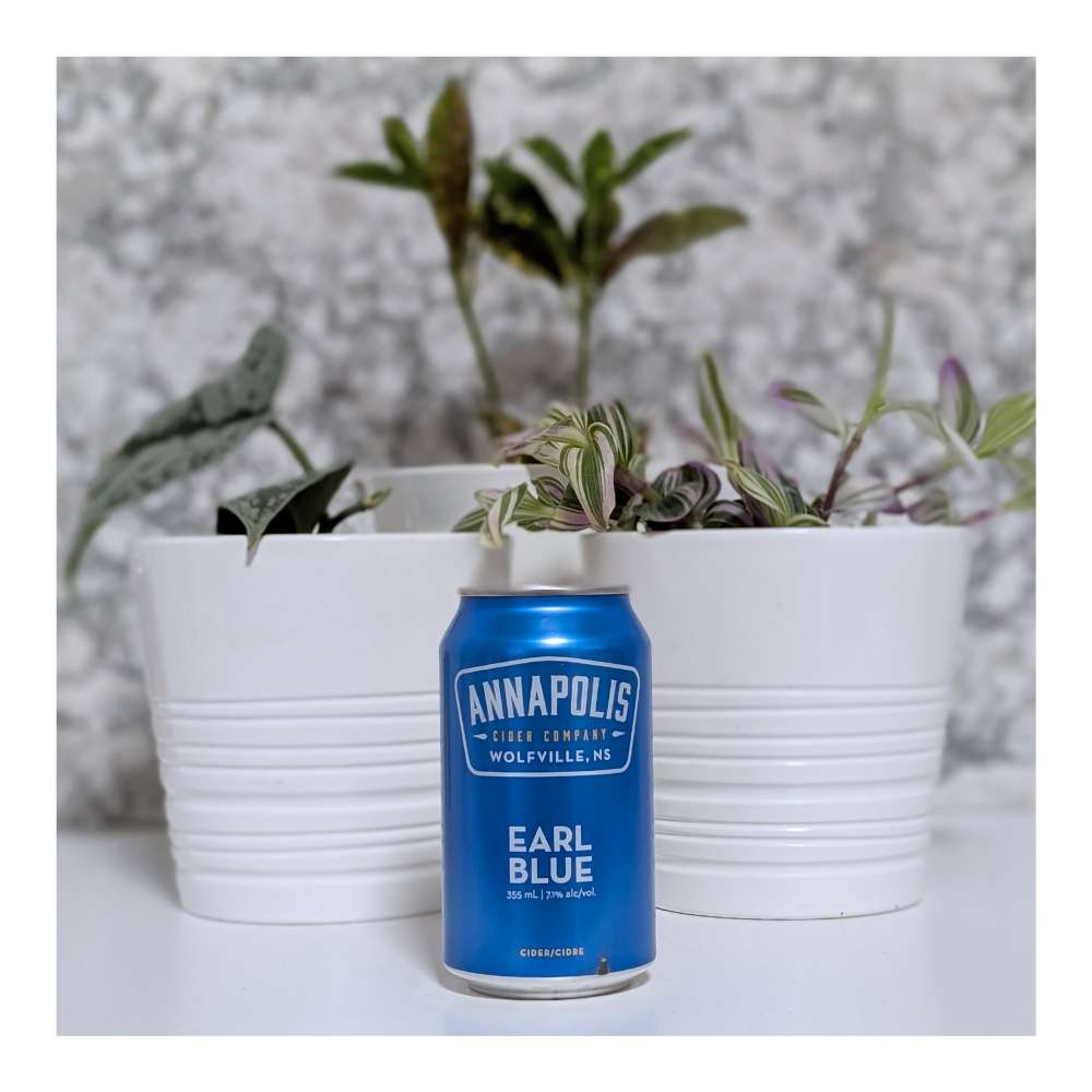 Earl Blue Earl Grey Blueberry Cider by Annapolis Cider Company, beer label