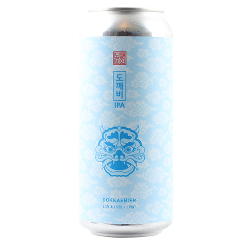Dokkaebier Dokkaebi IPA (w/ Citra, Mosaic, And Idaho 7) by Dokkaebier, beer label