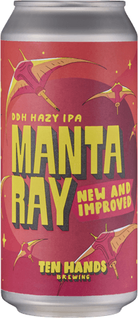 Manta Ray New And Improved by Ten Hands Brewing, beer label