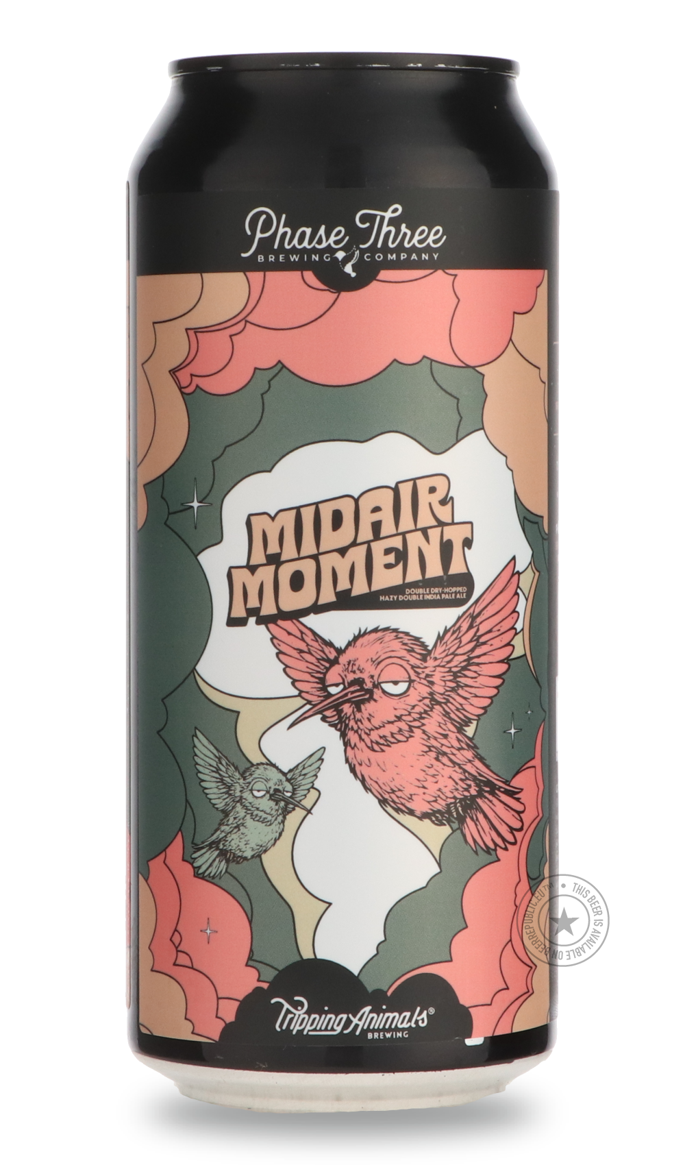 Midair Moment / Tripping Animals by Phase Three Brewing Company, beer label