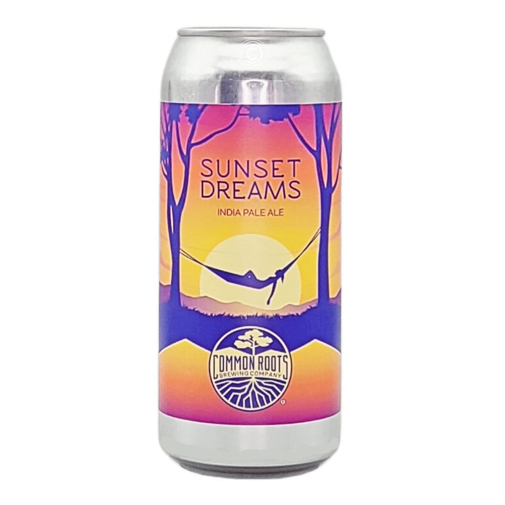 Sunset Dreams Hazy IPA by Common Roots Brewing Company, beer label