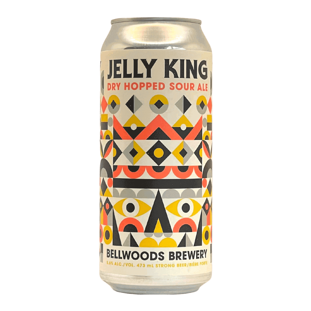 Jelly King Dry Hopped Sour Ale by Bellwoods Brewery, beer label