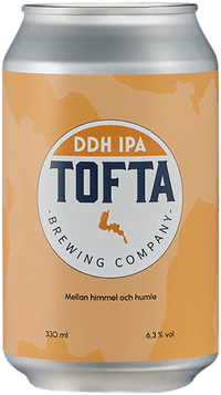 DDH IPA by Tofta Brewing Company, beer label
