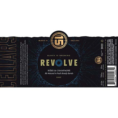 Block 15 Revolve Ale by Block 15, beer label