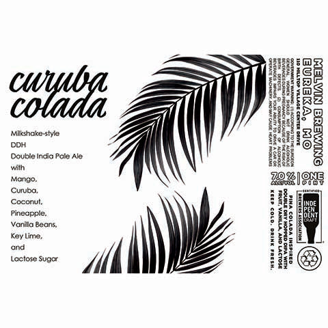 Melvin Brewing Curuba Colada DIPA by Melvin Brewing, beer label