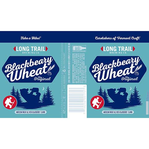 Long Trail Blackberry Wheat Ale by Long Trail Brewing Co, beer label