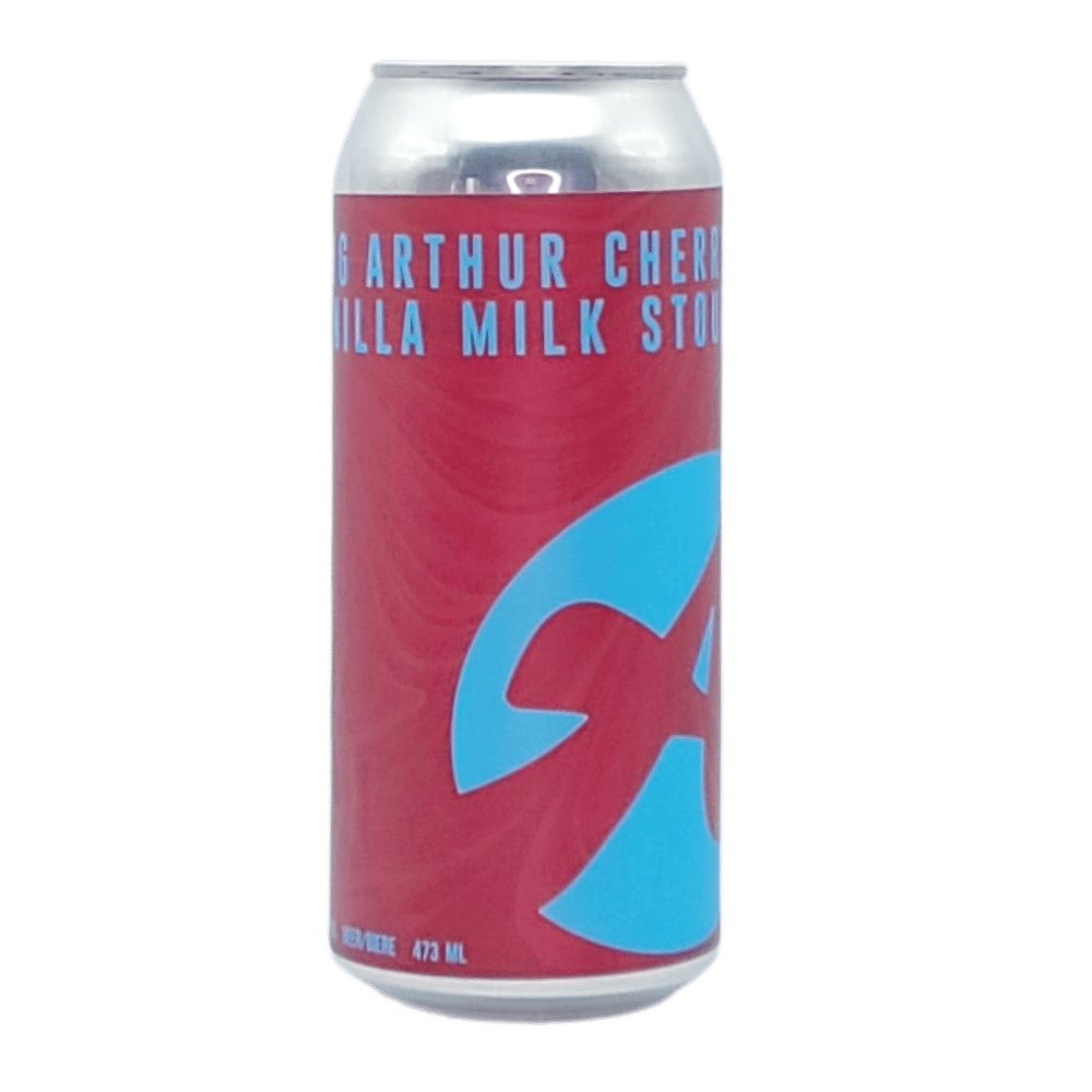 King Arthur Cherry Chocolate Milk Stout by Arcadia Brewing Co, beer label