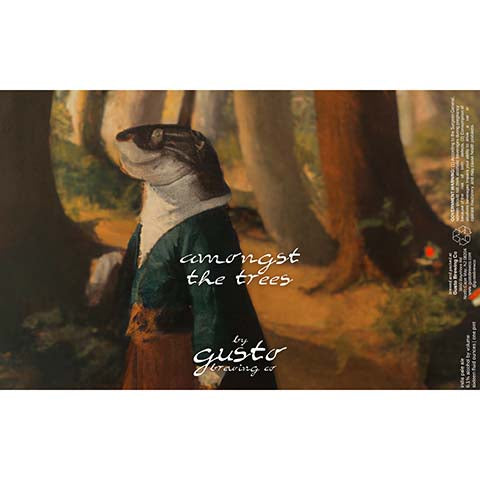 Gusto Amongst The Trees IPA by Gusto Brewing Co., beer label