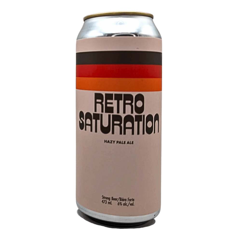 Retro Saturation Hazy Pale Ale by Cabin Brewing Company, beer label
