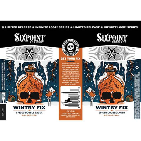 Sixpoint Wintry Fix Double Lager by Sixpoint Brewery, beer label
