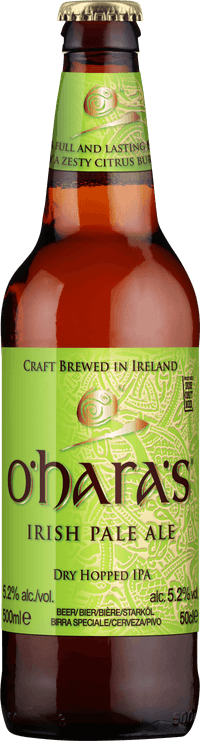 O'Hara's Irish Pale Ale by Carlow Brewing Co, beer label