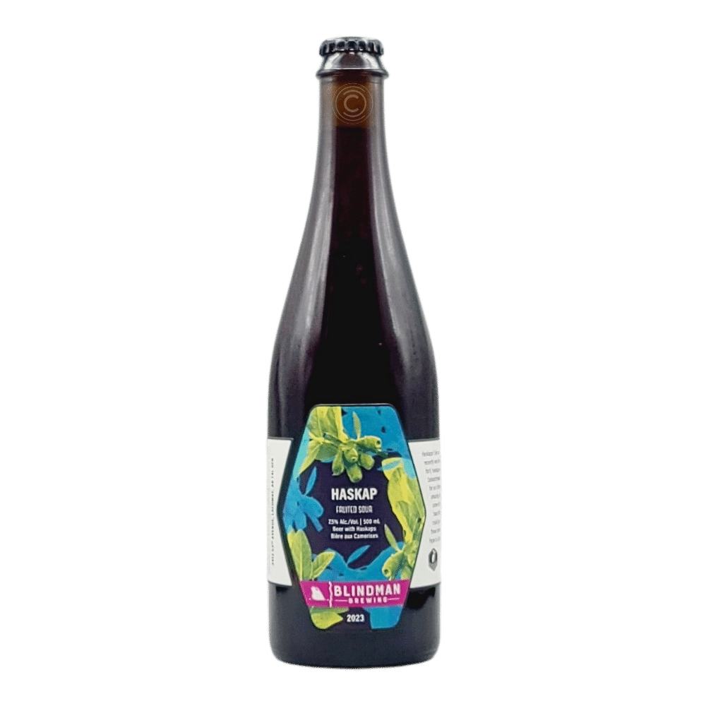 Brewing Haskap Fruited Sour by Blindman Brewery, beer label