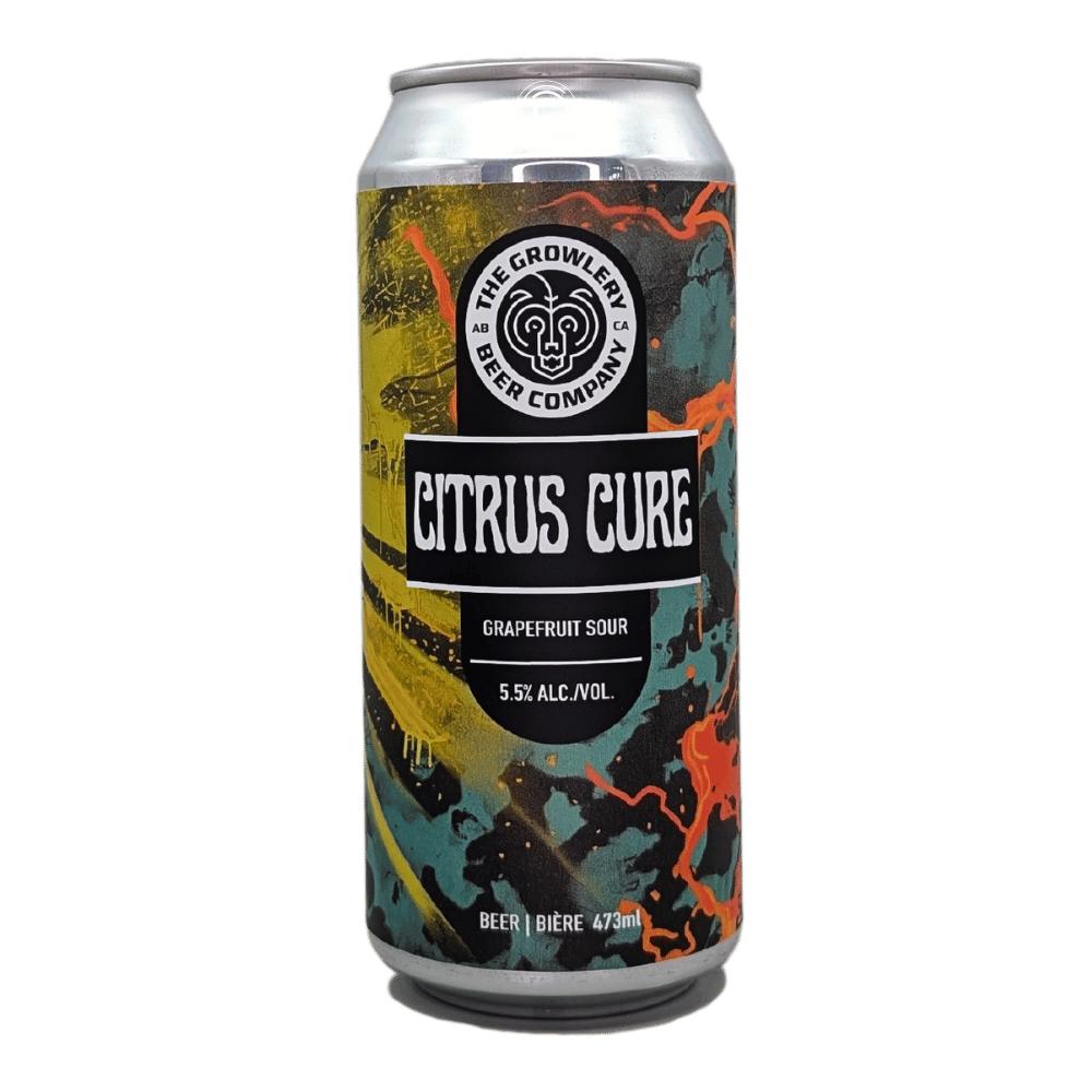 Citrus Cure Grapefruit Sour by The Growlery Beer Co., beer label