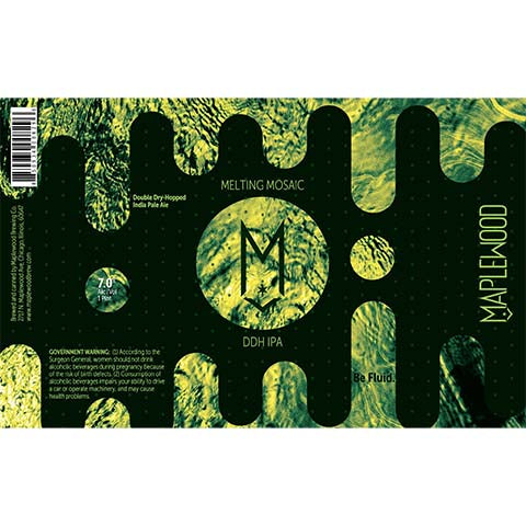 Maplewood Melting Mosaic DDH IPA by Maplewood Brewing Company, beer label