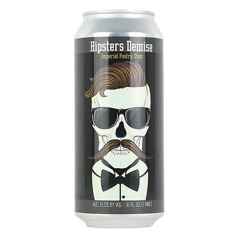 Wild Barrel Hipsters Demise Imperial Pastry Stout by Wild Barrel Brewing Company, beer label