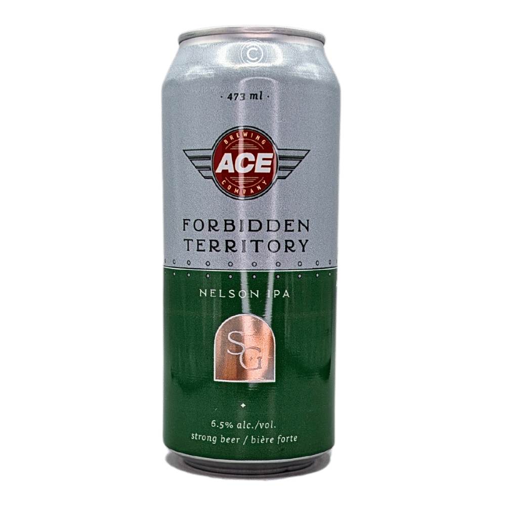 Forbidden Territory: Nelson Hazy IPA by Small Gods Brewing Co. x Ace Brewing Company, beer label