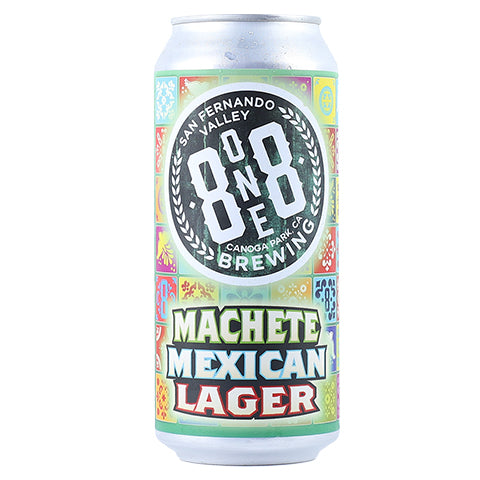 8one8 Machete Mexican Lager by 8one8 Brewing Company, beer label