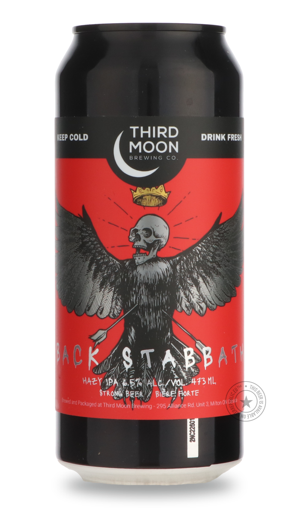 Back Stabbath by Third Moon, beer label