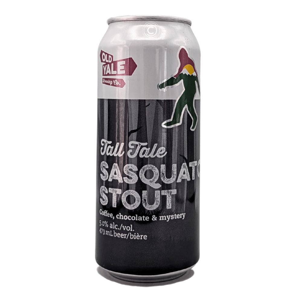 Co Tall Tale Sasquatch Stout by Old Yale Brewing Company, beer label
