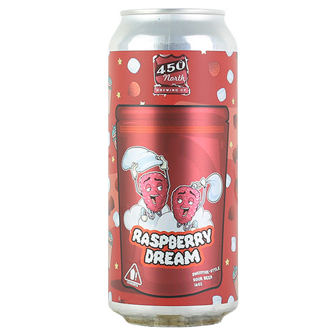 450 North Raspberry Dream Slushy XXL Sour by 450 North Brewing Company, beer label
