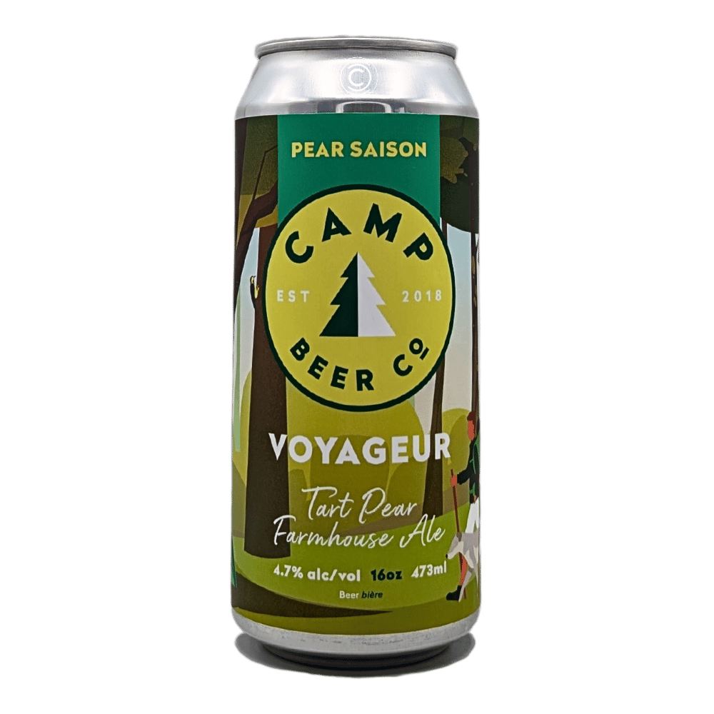 Voyageur Tart Pear Farmhouse Ale by Camp Beer Co., beer label