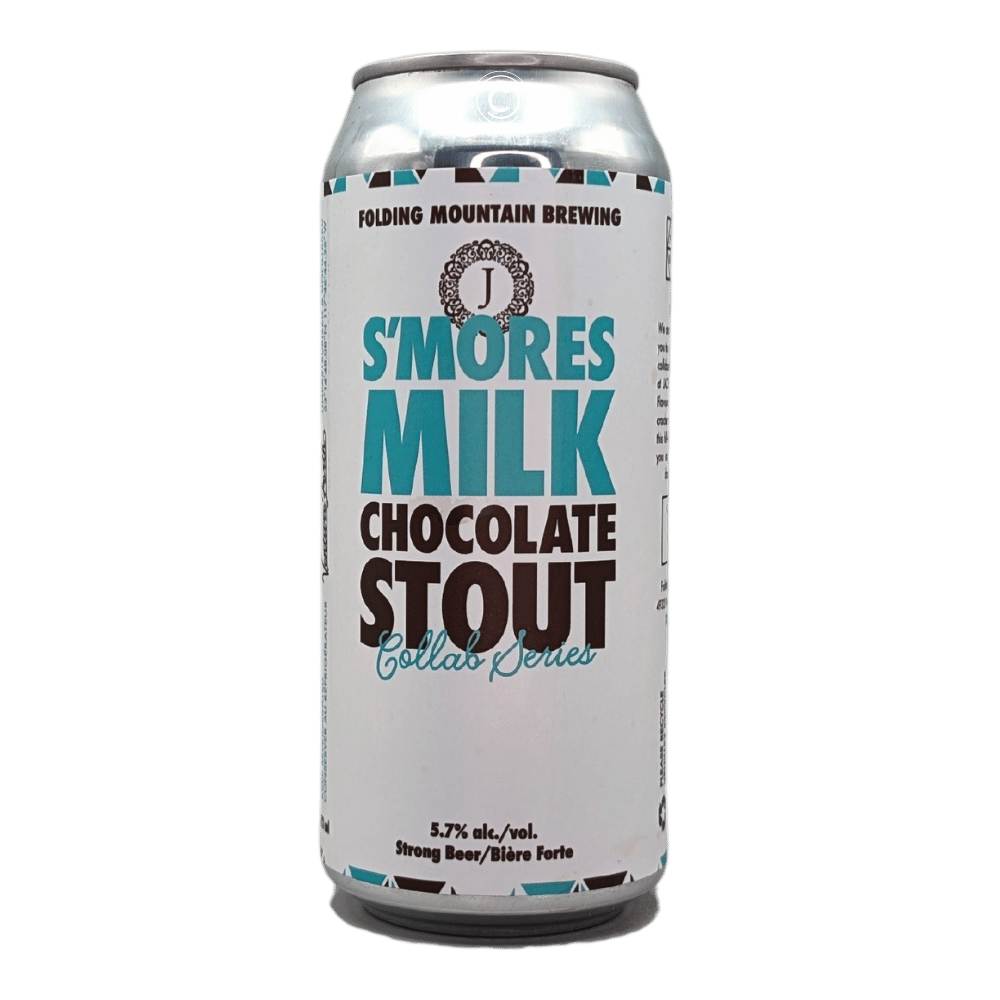 S'mores Milk Chocolate Stout by Folding Mountain Brewing, beer label