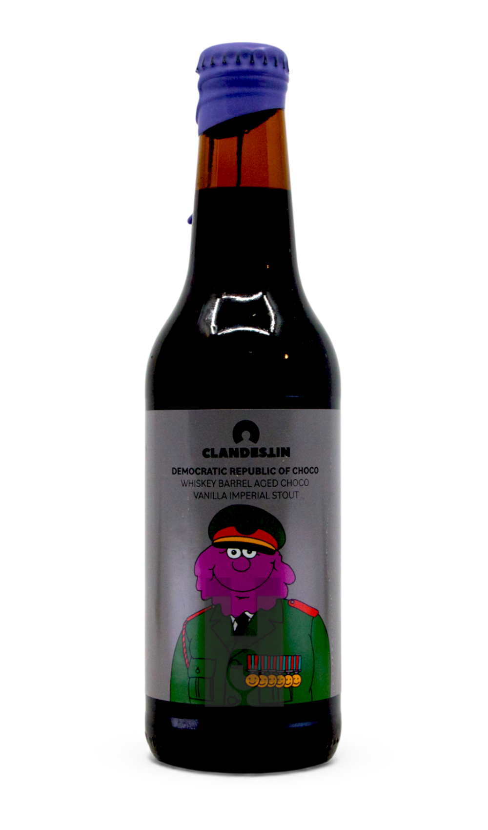 Clandestin DEMOCRATIC REPUBLIC OF CHOCO by Clandestin Beer, beer label