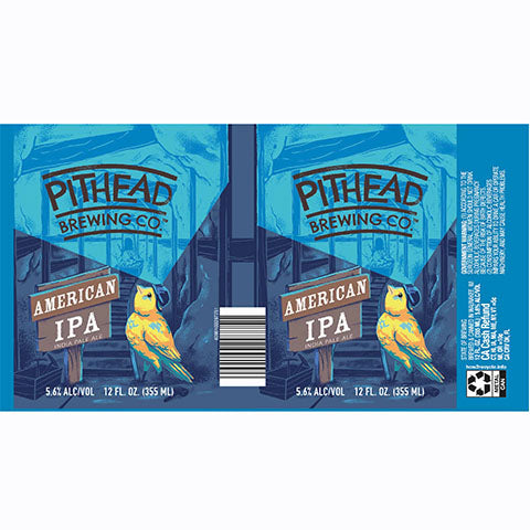 Pithead American IPA by Pithead Brewing Co., beer label