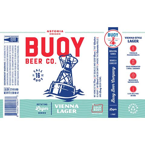 Buoy Vienna Lager by Buoy Beer Company, beer label