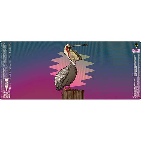 Tripping Animals Pecan Pelican, Beak Holds More Than His Belly Can Imperial Stout by Tripping Animals Brewing Co., beer label