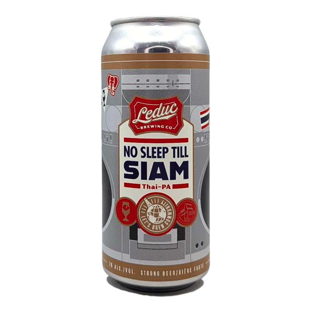 No Sleep Till Siam Thai-PA West Coast IPA by Leduc Brewing Co., beer label