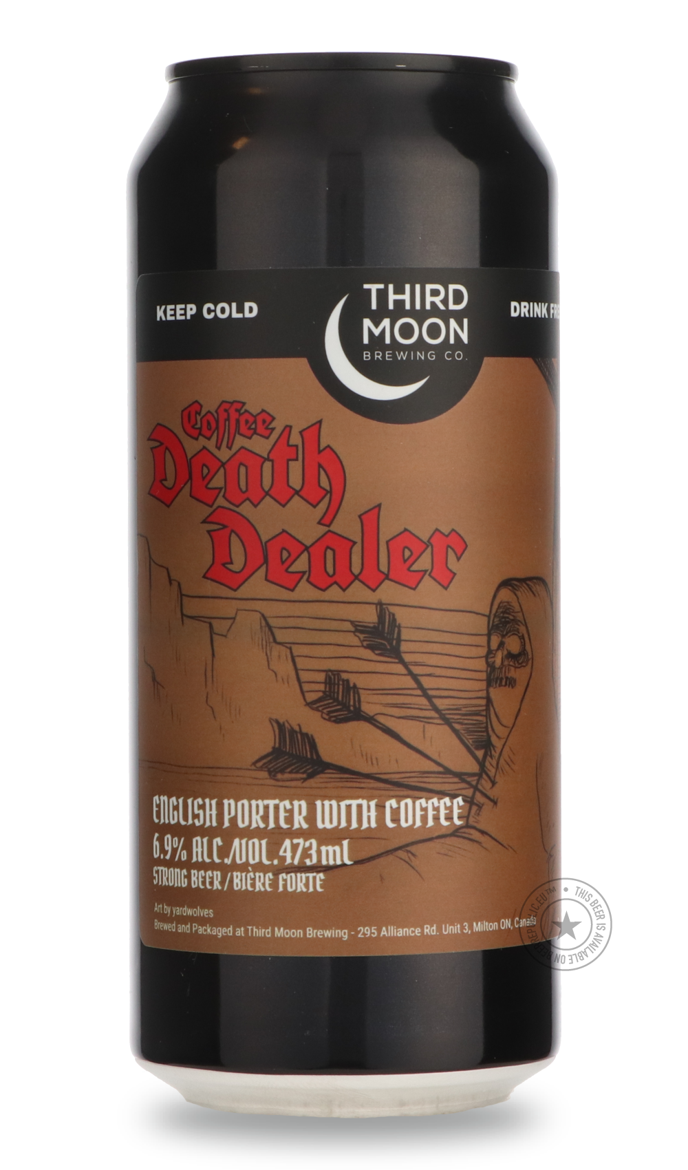 Coffee Death Dealer by Third Moon, beer label