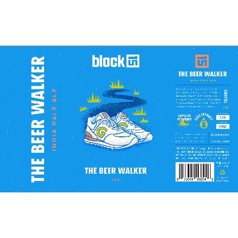Block 15 The Beer Walker IPA by Block 15, beer label