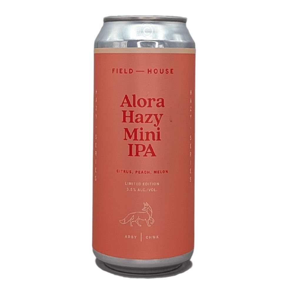 Alora Mini Hazy IPA by Field House Brewing Co., beer label