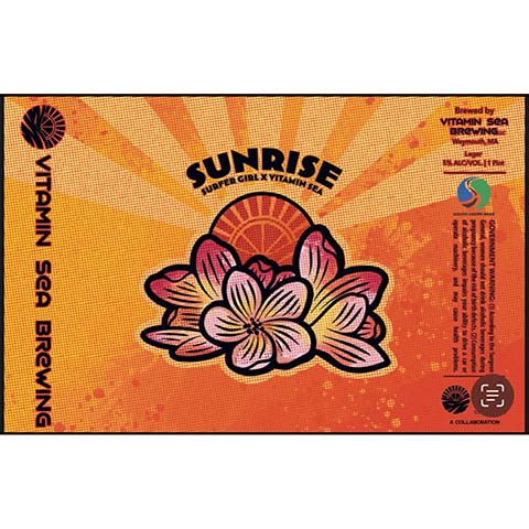 Vitamin Sea Sunrise Lager by Vitamin Sea Brewing, beer label