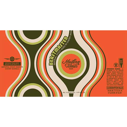 Modern Times Beastmaster Imperial Stout by Modern Times Beer, beer label