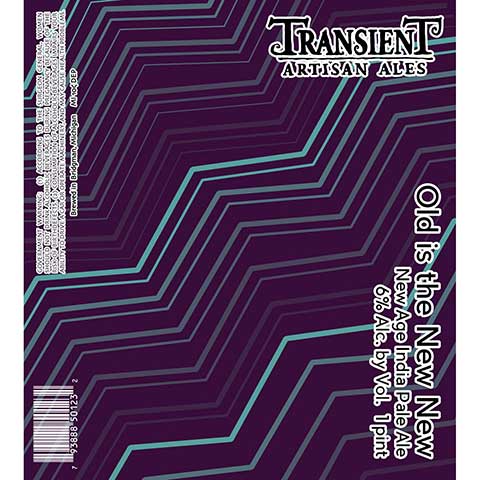 Transient Artisan Ales Old Is The New New IPA by Transient Artisan Ales, beer label